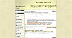 Desktop Screenshot of flutetunes.com