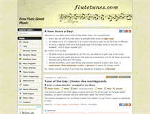 Tablet Screenshot of flutetunes.com